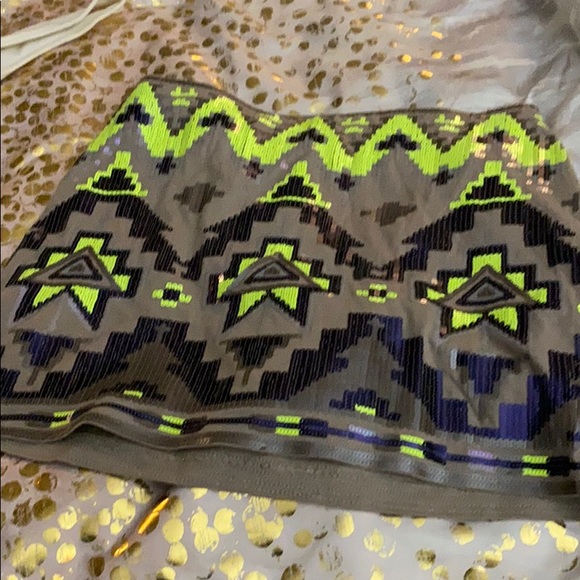 sequin skirt with peplum top!! Skirt is XS top S! - Picture 2 of 3